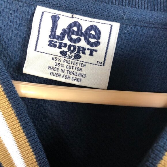 VINTAGE 90'S MEN'S LEE SPORT NOTRE DAME LONG SLEEVE EMBROIDERED LOGO MED. NWT - Picture 3 of 9